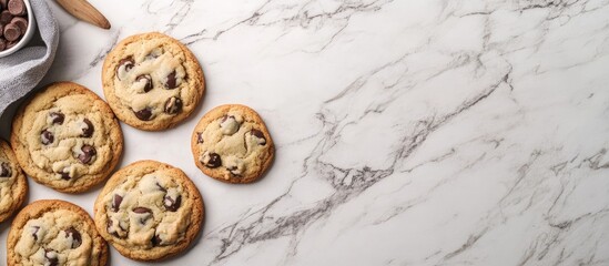 Aufkleber - Baking cookies on a countertop. with copy space image. Place for adding text or design
