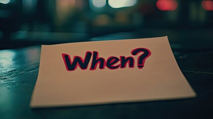 Poster - A close-up of a red question mark 