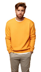 Wall Mural - PNG Sweatshirt portrait sweater looking.