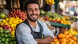 © Jayk - Portrait of man selling fruits and vegetables in the market