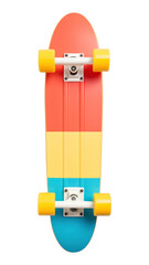 Poster - PNG 1970s colorful style skateboard longboard yellow motion.