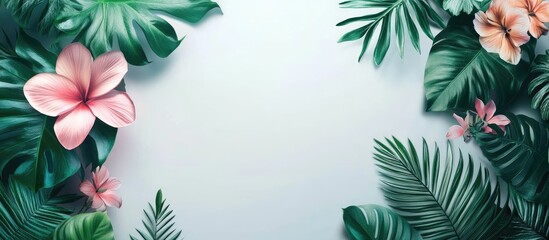Poster - flora with text area for quotes concept. with copy space image. Place for adding text or design