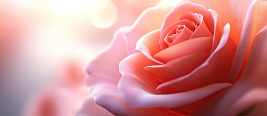Aufkleber - close up of a pink rose. with copy space image. Place for adding text or design