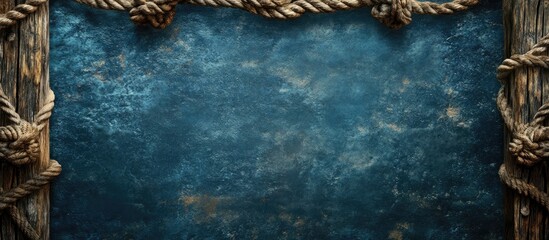 Aufkleber - nautical frame. with copy space image. Place for adding text or design