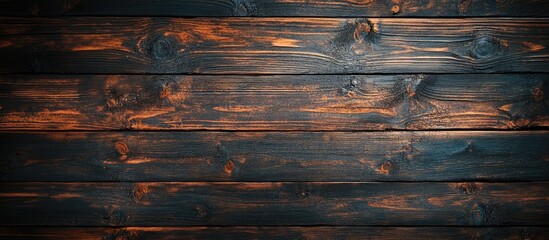 Leinwandbilder - Top view of a wooden table background. with copy space image. Place for adding text or design