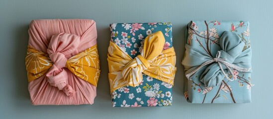 Aufkleber - Japanese furoshiki. with copy space image. Place for adding text or design
