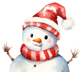 Sticker - PNG Snowman christmas cartoon winter.