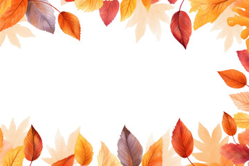 Sticker - PNG Fall leaves frame backgrounds pattern plant.