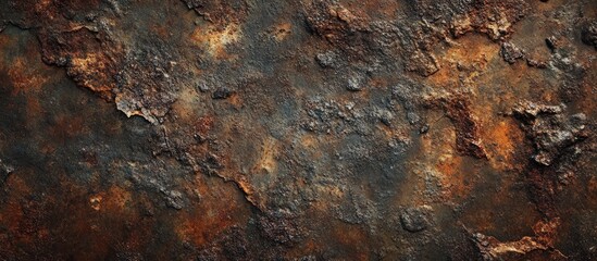 Aufkleber - highly corroded metal plate. with copy space image. Place for adding text or design