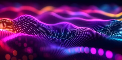 Poster - Abstract Neon Wave