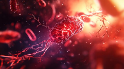 Poster - The endocrine gland actively secretes hormones into the bloodstream, highlighting its essential role in internal regulation