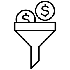 Wall Mural - Sales Funnel Icon