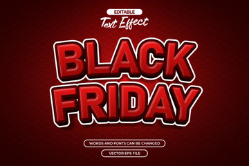 Wall Mural - Black friday editable text effect