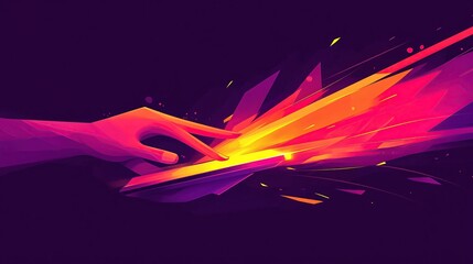Poster - Abstract  Hand Touching with Energy Burst