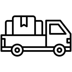 Sticker - Cargo Truck Icon