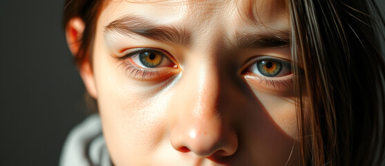 Poster - Close Up of a Young Girl's Eye