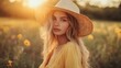 © TawaUStock - Sustainable fashion trends, plant-dyed garments, Sony A7R IV with 35mm lens, golden hour lighting, vintage style, warm hues, rustic textures, nostalgic mood