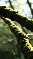 Wall Mural - Moss Covered Branch