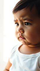 Sticker - Closeup of a Baby Girl's Face