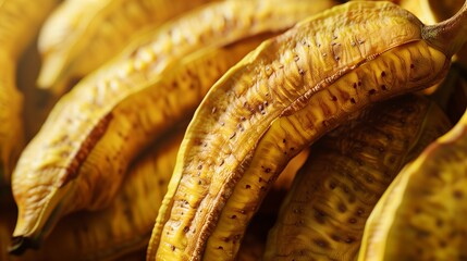 Wall Mural - Dried fruit banana slice natural drying pile pattern background