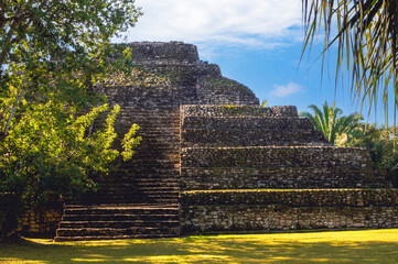 pyramid ruins at Chacchoben