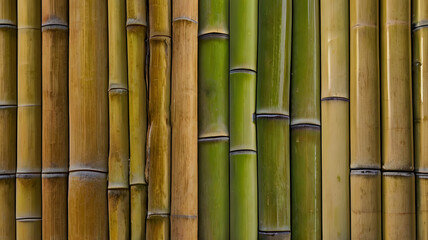 Canvas Print - a bamboo wood surface, featuring the distinctive