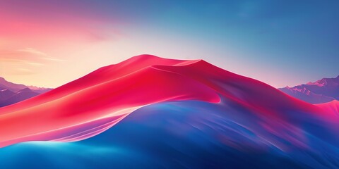 Canvas Print - a gradient that transitions smoothly from red to blue