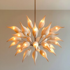 Sticker - A large chandelier with many lights hanging from it, AI