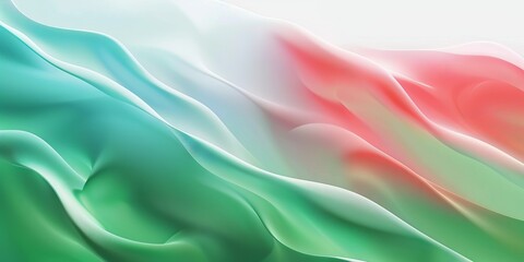 Poster -  Large green and orange-white gradients