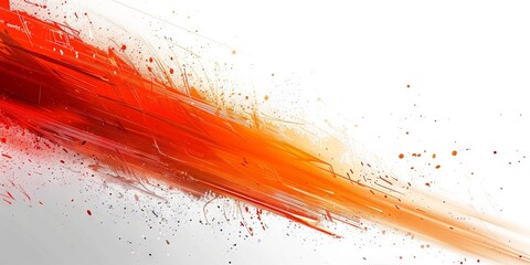 Sticker - white and orange background, gradient, minimalist