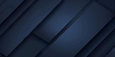 Modern gradient dark blue linear banner background