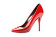 © Herzog - Ein roter High Heel, transparenter Hintergrund