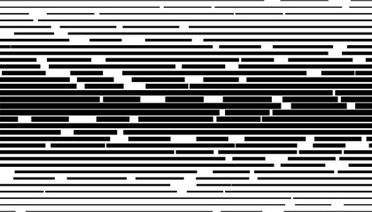 Poster - seamless transition of lines with abstract broken shape. black isolated on white background. vector 