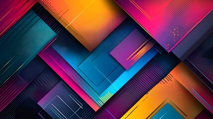 Vibrant Abstract Geometric Overlapping Shapes for Modern Web Design