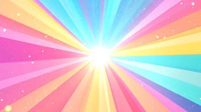 Vibrant Concentric Burst Pattern Ideal for Comic Designs
