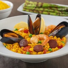 Wall Mural - Paella: A Spanish Rice Dish