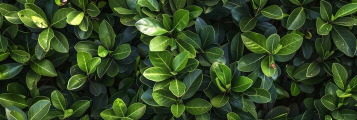 Poster - Flourishing Green Buttonwood Tree with Lush Foliage