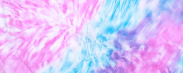 Wall Mural - Pastel Tie-Dye Swirl: A mesmerizing, abstract background featuring a vibrant tie-dye pattern in soft pastel hues of pink, blue, purple, and orange. pastel tie dye texture background.