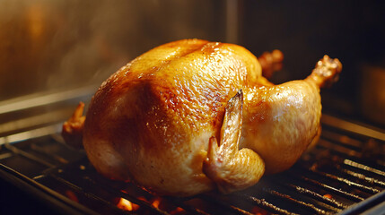 Wall Mural - Grilled roasted whole Chicken