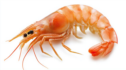 shrimp, prawn isolated on white background