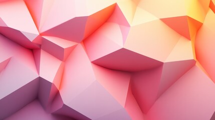 Poster - 3D Abstract Geometric Background and Wallpaper Image created without the use of AI software