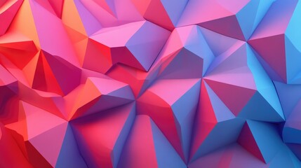 Poster - 3D Abstract Geometric Background and Wallpaper Image created without the use of AI software
