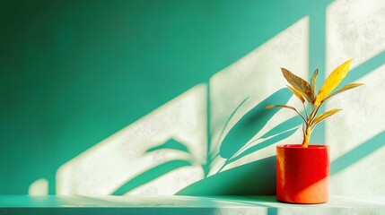 Poster - Colorful pots arranged in an open space, showcasing vibrant hues against a simple backdrop, creating a cheerful and inviting atmosphere.