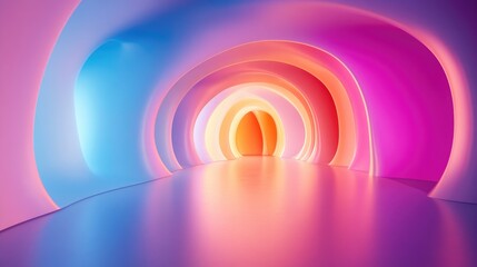 Aufkleber - 3D rendering of an abstract background suitable for product display in an exhibition setting