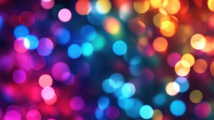 Poster - Abstract background featuring vibrant luminous lights in a colorful display