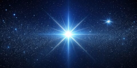 bright sirius star in the night sky with detailed background, captured with an 80mm refracting teles