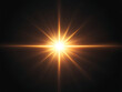© Al Amin - Flare light, effects sunlight, lens flare, light leaks, warm sun rays light effects, overlays or golden flare isolated on black background. effect, sunlight, ray, glow, bright, shine, sun. ai