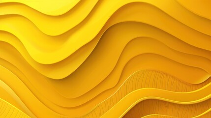 Wall Mural - Abstract Yellow Wavy Background