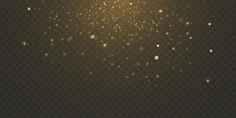 Poster - Christmas background. Powder PNG. Magic shining dust. Fine, shiny dust bokeh particles fall off slightly. Fantastic shimmer effect.