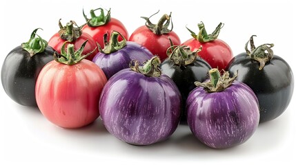 Canvas Print - Variety of Tomatoes and Eggplants